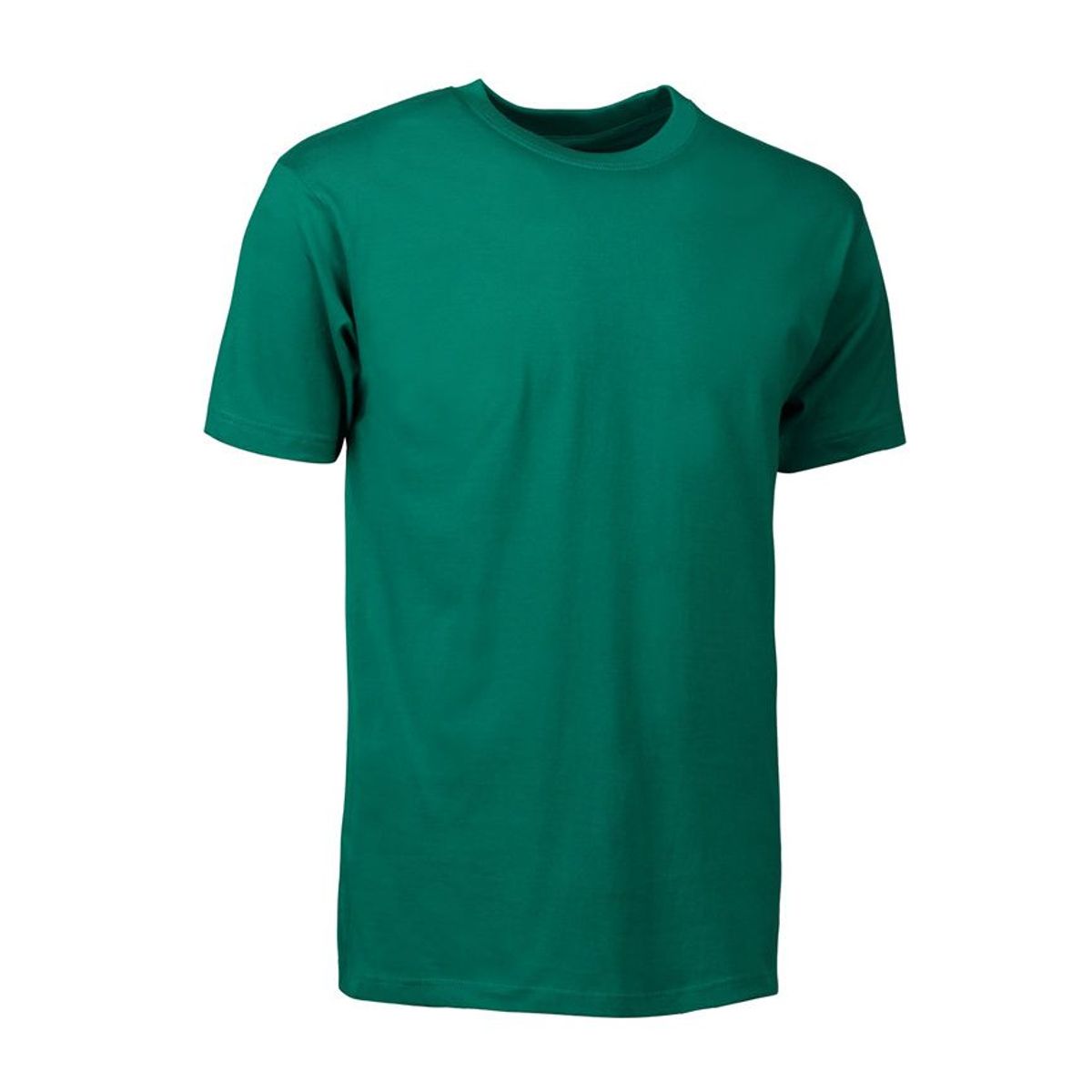 Nybo Grøn Herre Basic T-Shirt, Klassisk Model, Holder Faconen - 4XL