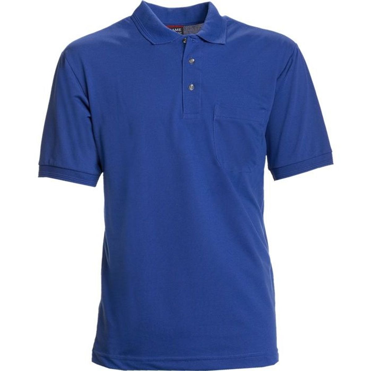 Nybo Kongeblå Herre Basic Polo Shirt, Brystlomme, Slidstærk - XS