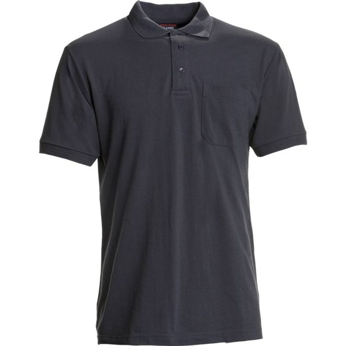 Nybo Koksgrå Herre Basic Polo Shirt, Kortærmet, Brystlomme, Slidstærk - 3XL