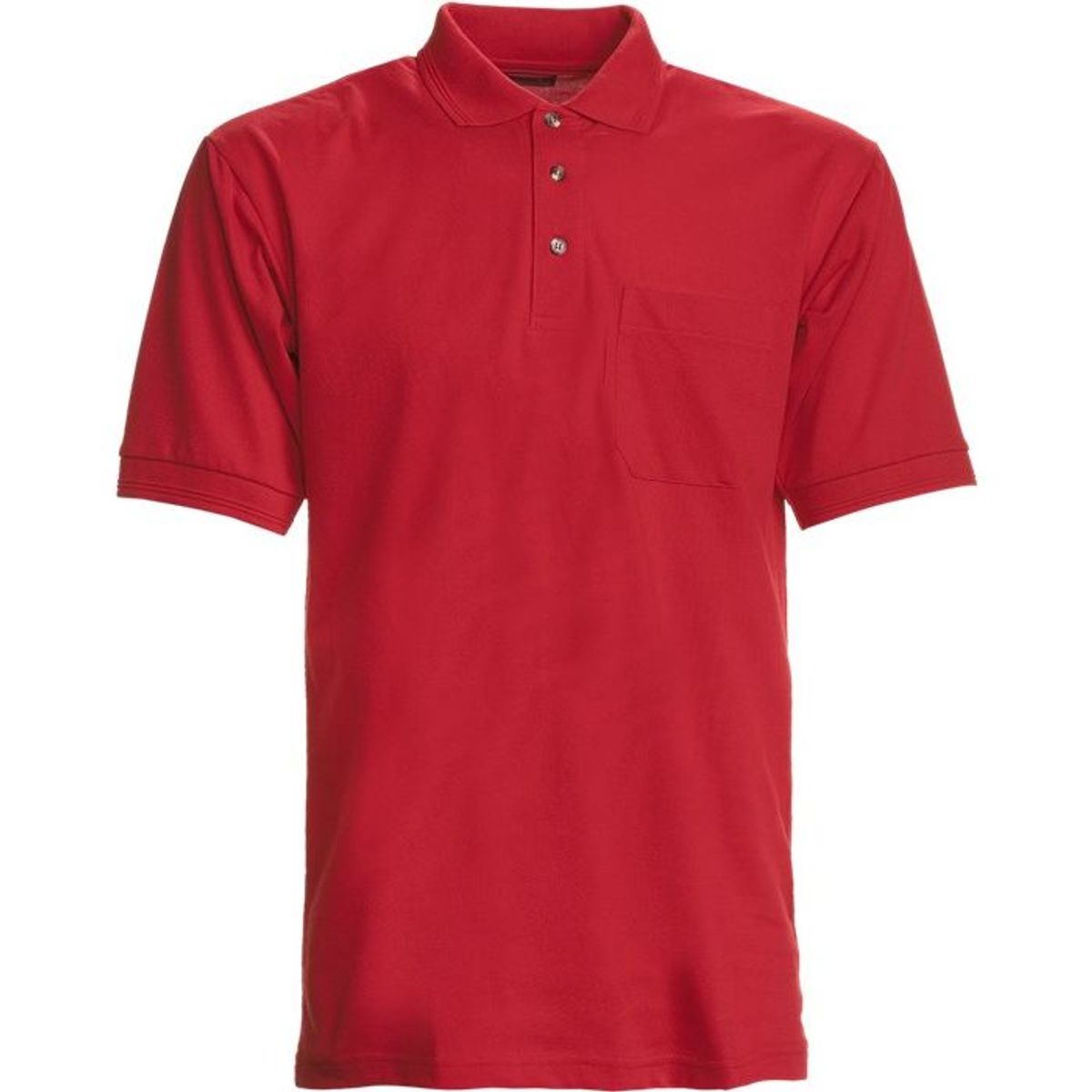 Nybo Rød Herre Basic Polo Shirt, Slidstærk, Brystlomme - XS